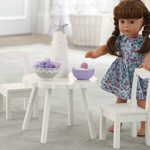 Pottery Barn Kids Doll Flower Table & Chairs-Rare VHTF